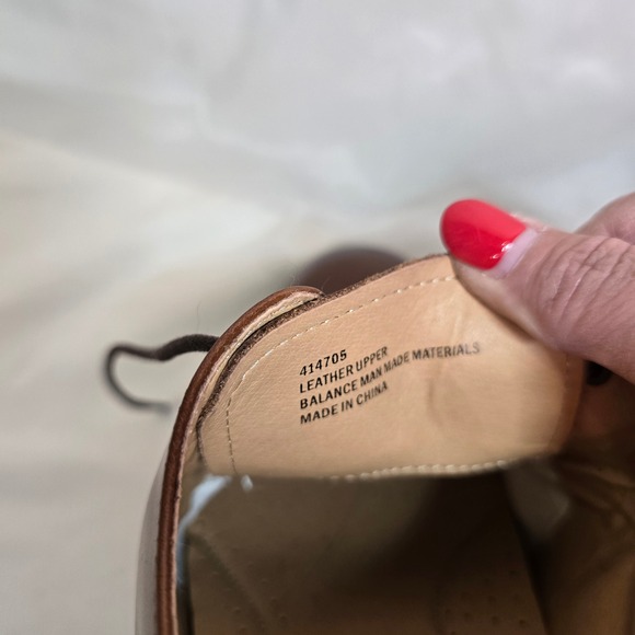 Joseph Abboud Thorton Mens Brown Leather Lace Up Oxford Dress Shoes Size 10D - Picture 3 of 10